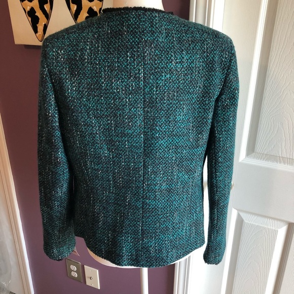 Helene Bergman Cotton Wool Twill green blazer jacket XL botton - Picture 5 of 9
